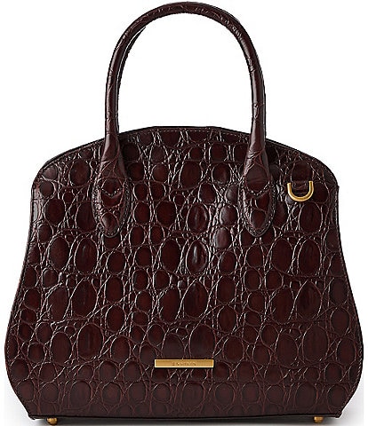 BRAHMIN Vanderbilt Collection Ganache Rosetta Satchel Bag