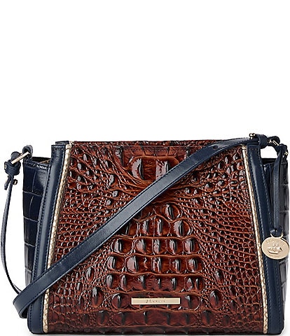 BRAHMIN Vesper Collection Navy Hillary Crossbody Bag