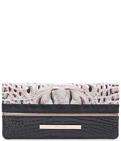 BRAHMIN Whittier Collection Ady Silk Mist Bifold Wallet