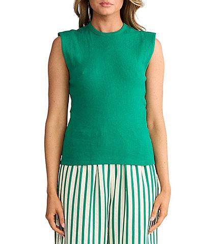 Brave + True Daphne Crew Neck Rib Knit Tank