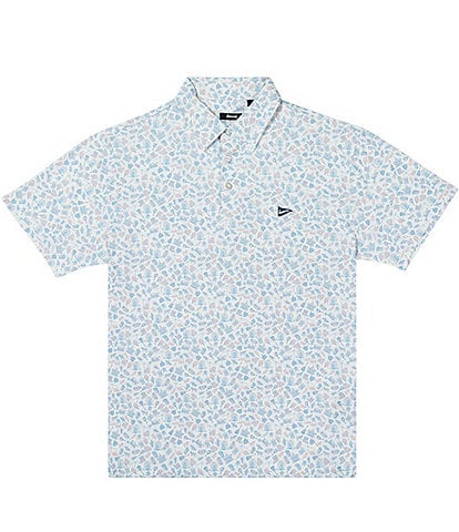 Breezy State Fair Printed Performance Short Sleeve Polo Shirt