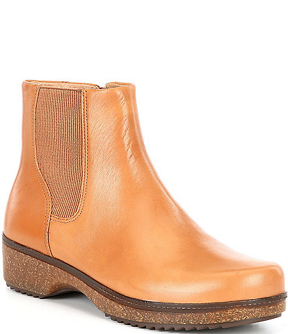 Brioso Harvey Leather Clog Cheslea Boots