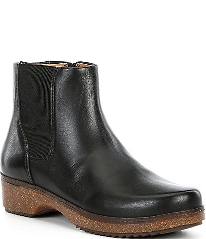 Brioso Harvey Leather Clog Cheslea Boots