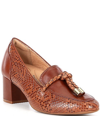 Brioso Maureen Tailored Colorbloack Leather Pumps