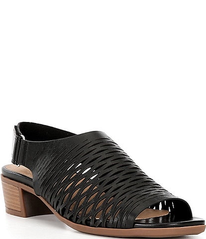 Brioso Mercer Leather Webbed Sandals