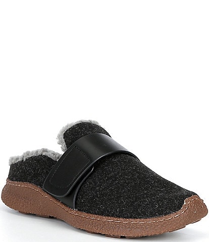 Brioso Rubie Wool and Leather Slippers