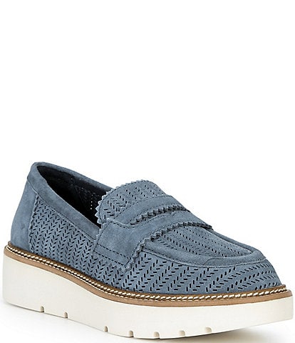 Brioso Samson Perforated Suede Loafers