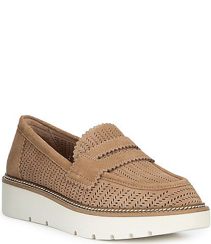Brioso Samson Perforated Suede Loafers