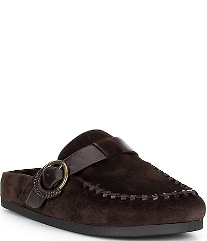Brioso Seth Suede Slip-On Mules
