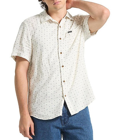 Brixton Charter Short Sleeve Printed Slub Woven Shirt