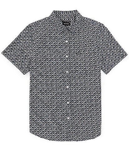 Brixton Charter Tile Print Short Sleeve Woven Shirt