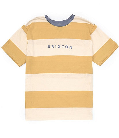 Brixton Hilt Alpha Short-Sleeve Yarn-Dyed-Stripe T-Shirt