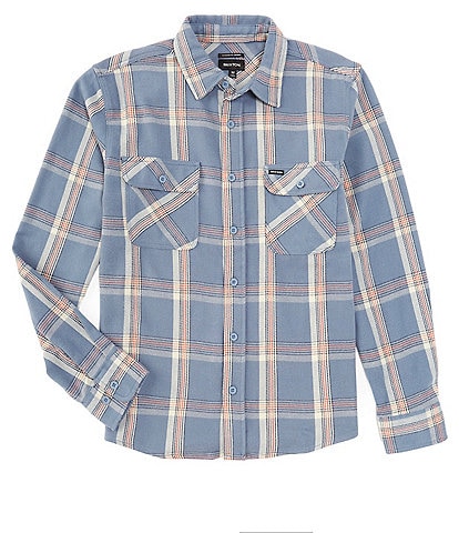 Brixton Long Sleeve Bowery Water-Repellent Stretch Flannel Shirt