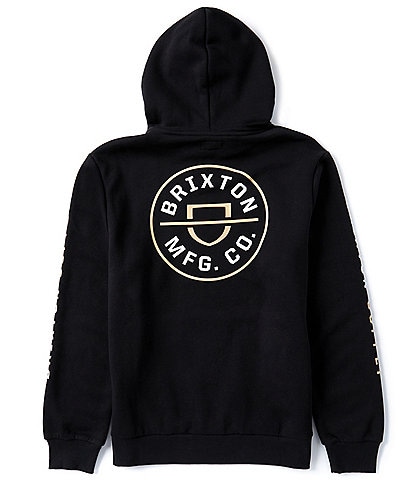 Brixton Long-Sleeve Crest Graphic Pullover Hoodie