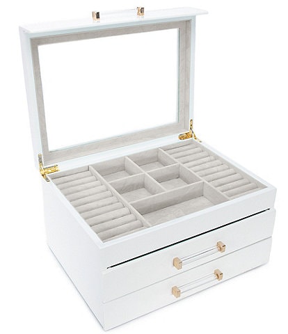 Brouk & Co Kendall 3 Layer Clear Lid Jewelry Box