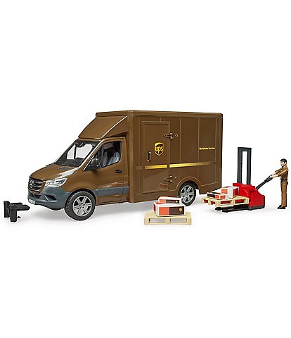 Bruder Mercedes Benz Sprinter UPS with Driver and Accessories