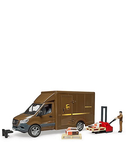 Bruder Mercedes Benz Sprinter UPS with Driver and Accessories