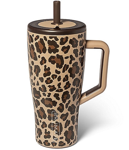 Brumate Era Straw Leopard Print Insulated Tumbler, 30-oz