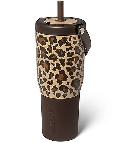 Brumate Leopard Resa Straw Insulated Tumbler, 35-oz