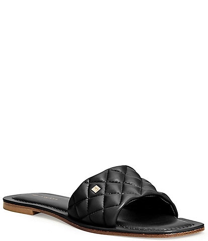 Bruno Magli Ayla Quilted Leather Slides