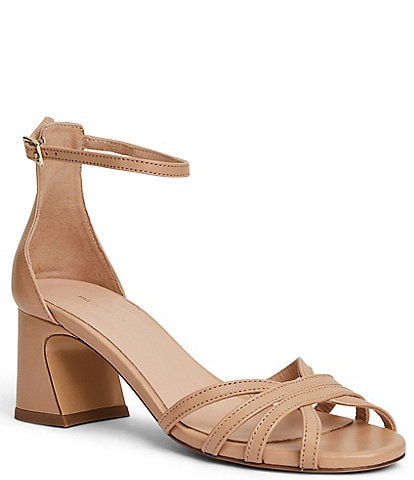 Bruno Magli Felicity Leather Ankle Strap Dress Sandals