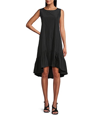 Bryn Walker Angelita Memory Crunch Round Neck Sleeveless High-Low Dress