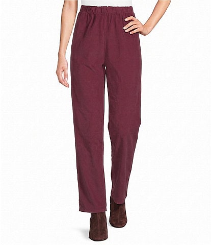 Bryn Walker Boslow Cotton Corduroy Slim Leg Pull-On Pants