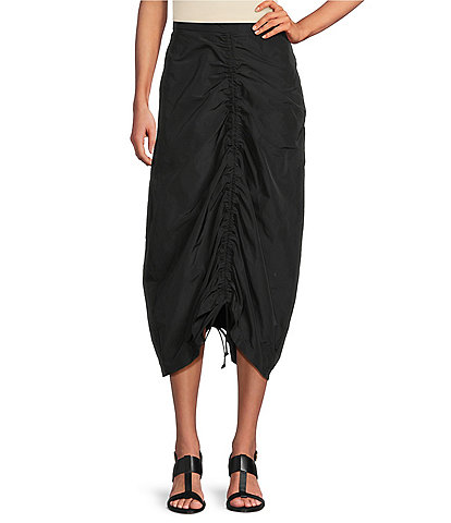 Bryn Walker Cleo Memory Crunch Flat Front Ruched Skirt