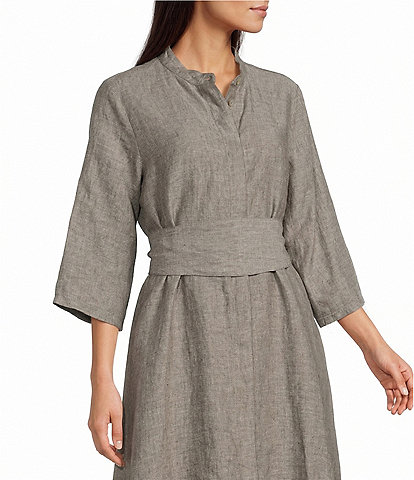 Bryn Walker Cross-Dyed Linen Wrap Belt