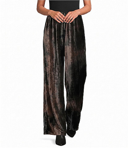 Bryn Walker Osca Velvet Wide Leg Pull-On Coordinating Pants