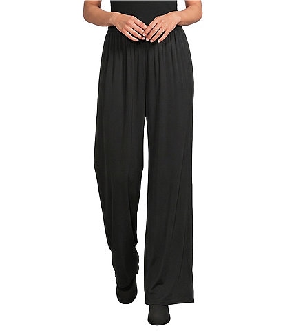 Bryn Walker Osca Woven Satin Wide-Leg Pull-On Coordinating Pants