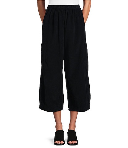 Bryn Walker Pasha Cotton Corduroy Oversized Pocketed Wide Leg Pull-On Pants