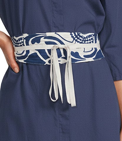 Bryn Walker Tulum Azul Cielo Print Wrap Belt