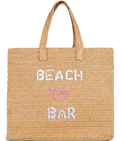 Btb Los Angeles Beach To Bar Straw Shoulder Bag
