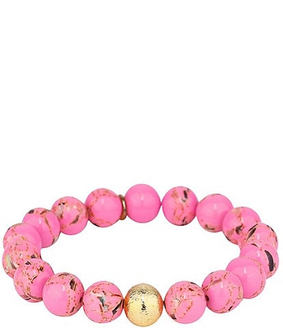BuDhaGirl Marble Beaded Stretch Bracelet