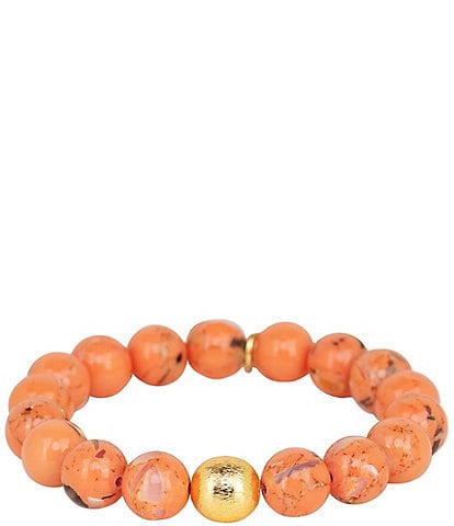 BuDhaGirl Marble Beaded Stretch Bracelet