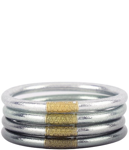 BuDhaGirl Serenity Prayer Metallic Ombre All Weather Bangles® Bracelet Set