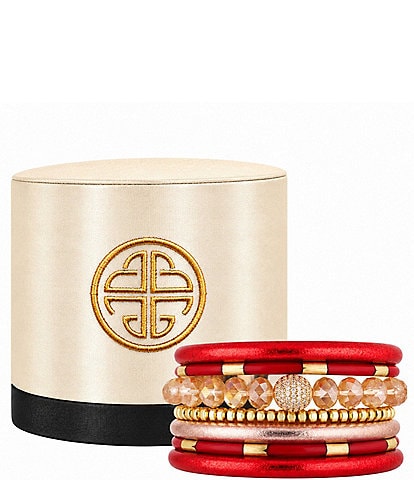 Budhagirl Soiree Beaded Holiday Bracelet Stack