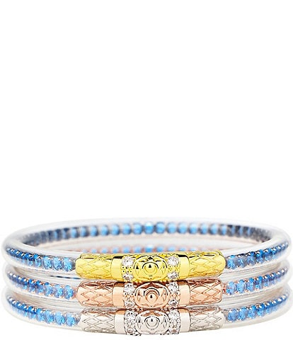 BuDhaGirl Three Queens Crystal All Weather Bangles® Bracelet Set