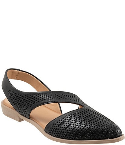 Bueno Bianca Perf Leather Slip-On Flats