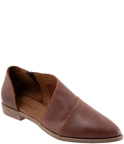 Bueno Blake Open Leather Slip-Ons