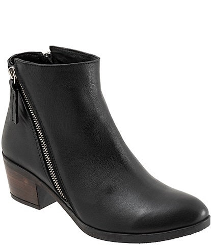 Bueno Camila Leather Dual Zip Booties