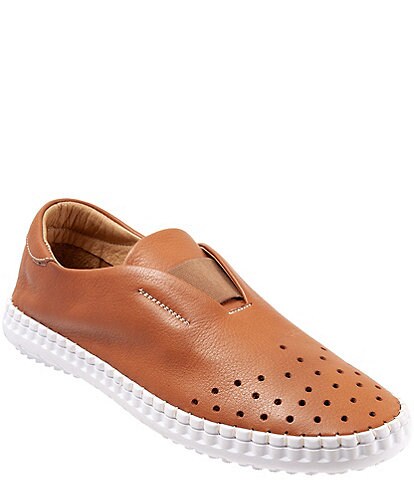 Bueno Denmark Perforated Leather Sporty Slip-Ons