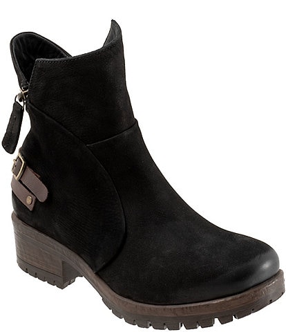 Bueno Fallon Nubuck Suede Zip Booties