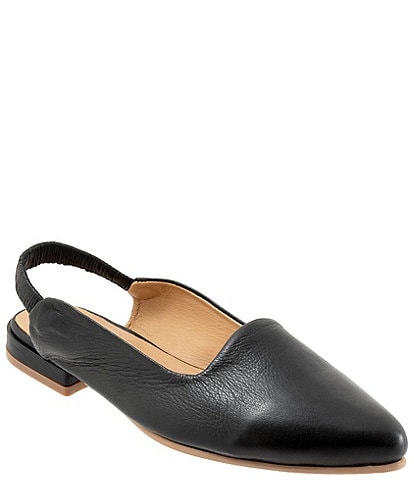 Bueno Indie Leather Slingback Flats