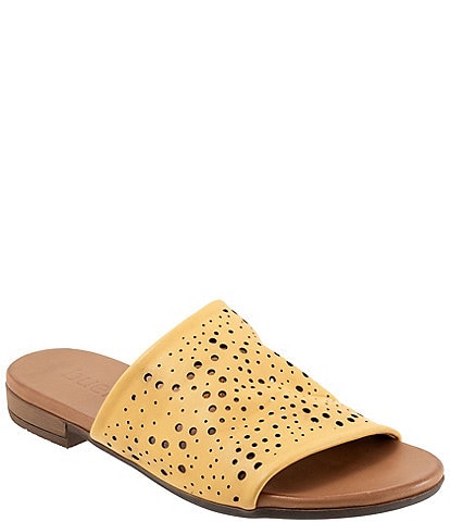 Bueno Turner Perf Leather Perforated Slides