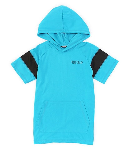 Buffalo David Bitton Big Boys 8-20 Short-Sleeve Raglan Hooded Tee