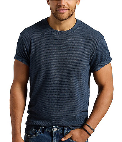 Buffalo David Bitton Karlton Textured Knit Crewneck T-Shirt