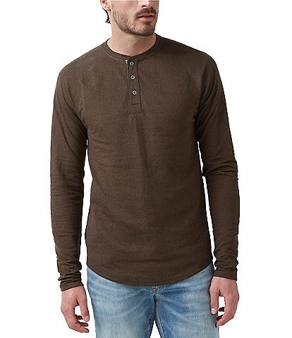 Buffalo David Bitton Long Sleeve Kariver Henley T-Shirt