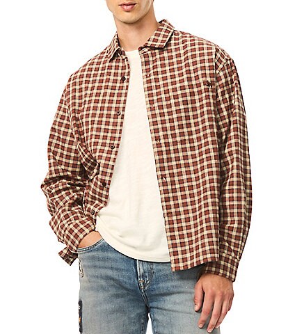 Buffalo David Bitton Shogo Check Oversized Woven Shirt